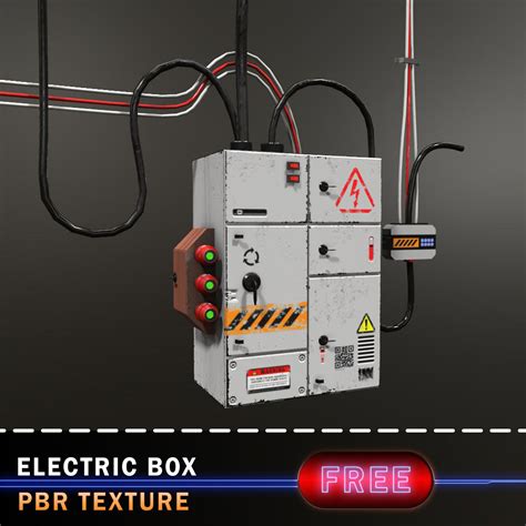 electric meter box textures|LowPoly Electric Meter Box 3D .